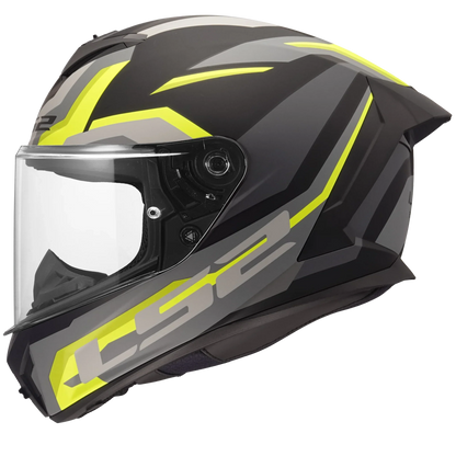 LS2 FF820 Rapid III Hyper matt zwart / fluor geel - KartKings