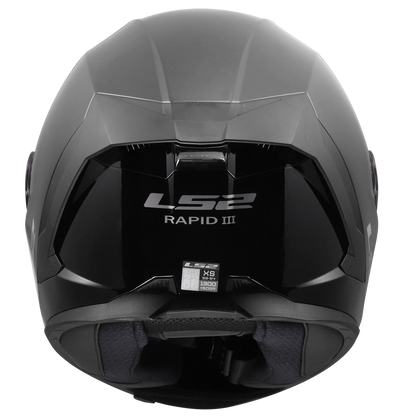 LS2 FF820 Rapid III Solid glans zwart - KartKings