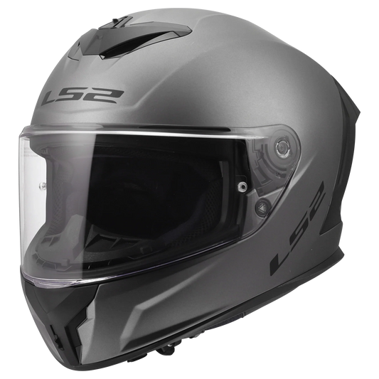 LS2 FF820 Rapid III solid matt titanium - KartKings