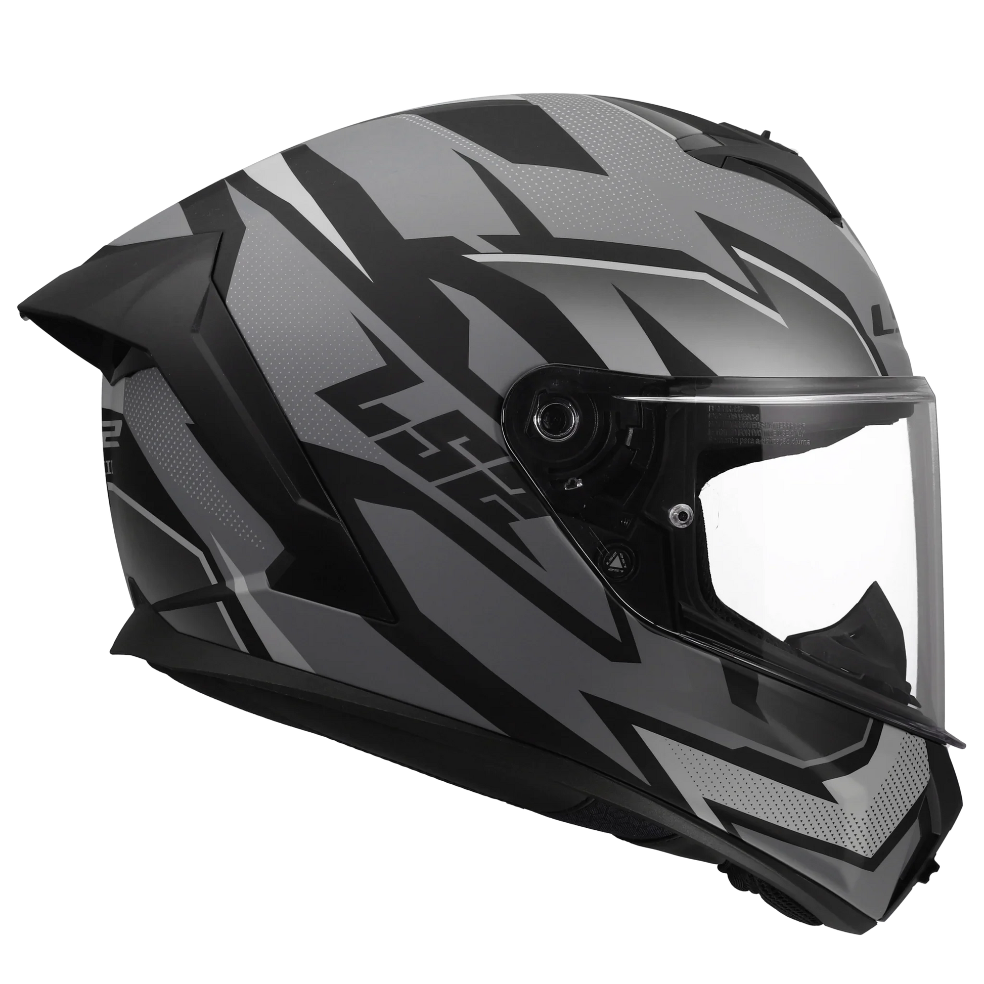 LS2 FF820 Rapid III XTREM zwart/grijs - KartKings