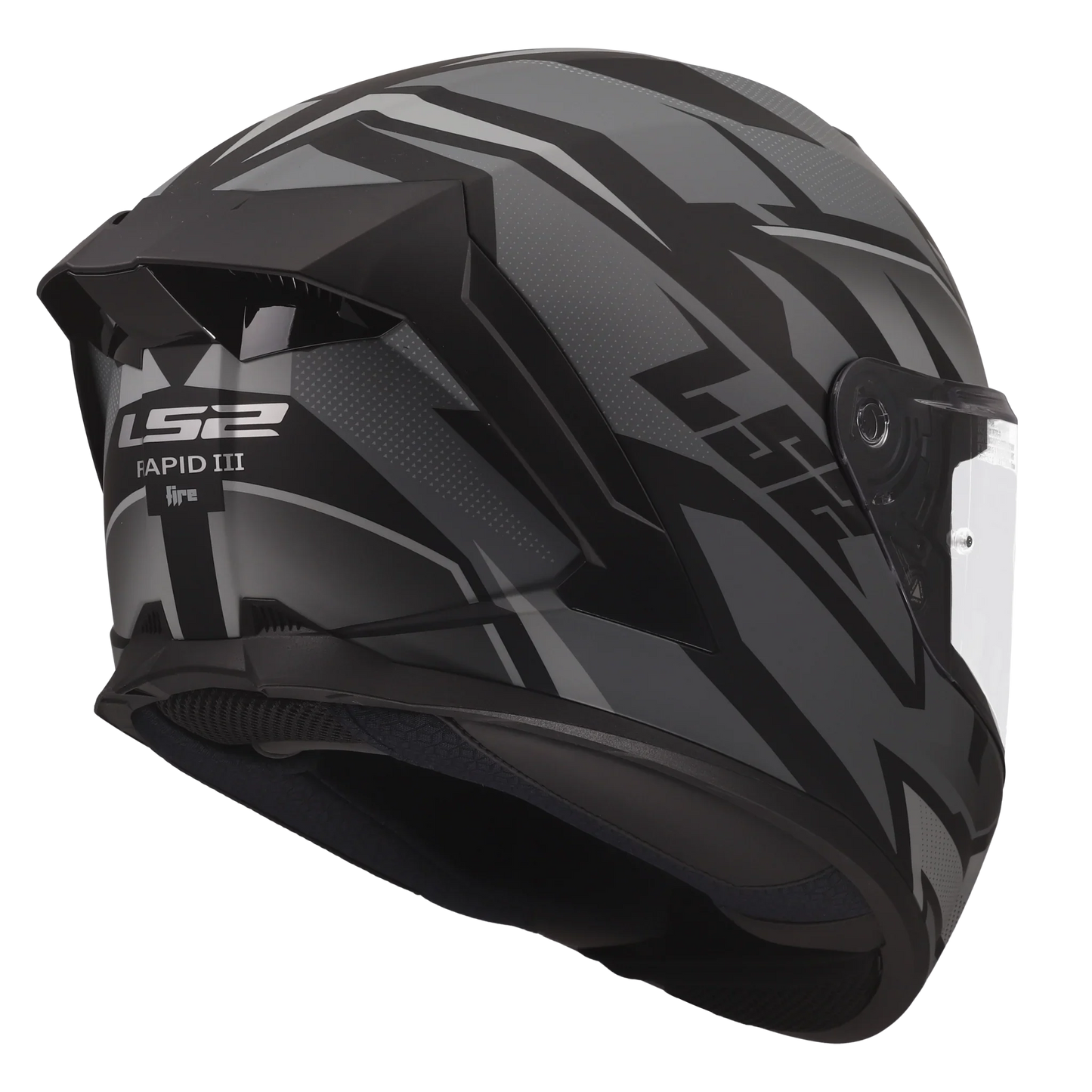 LS2 FF820 Rapid III XTREM zwart/grijs - KartKings