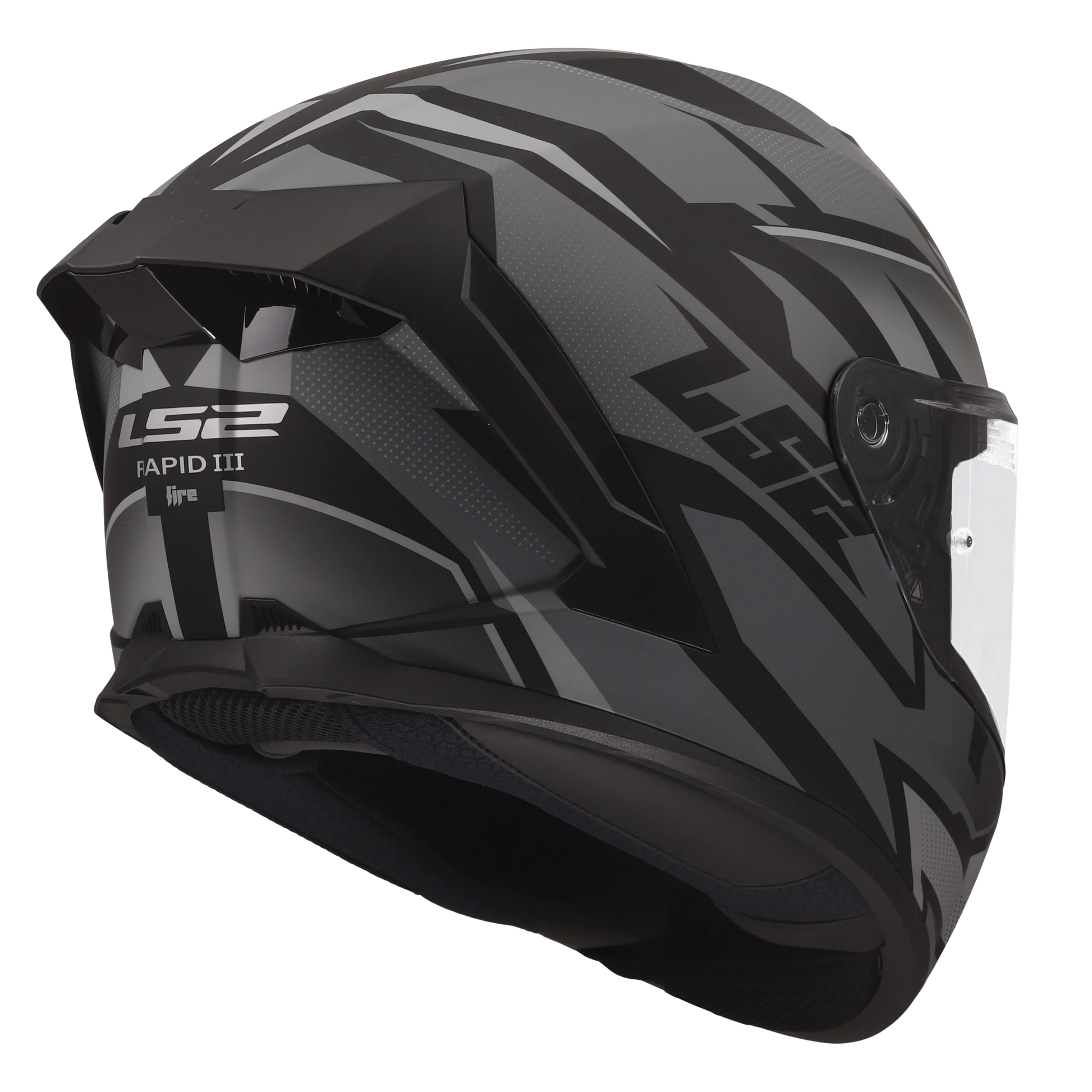 LS2 FF820 Rapid III XTREM zwart/grijs - KartKings