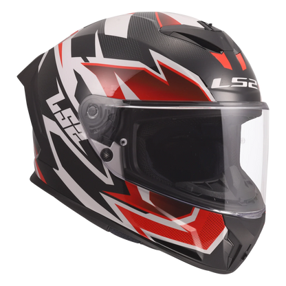LS2 FF820 Rapid III XTREM zwart/rood/wit - KartKings