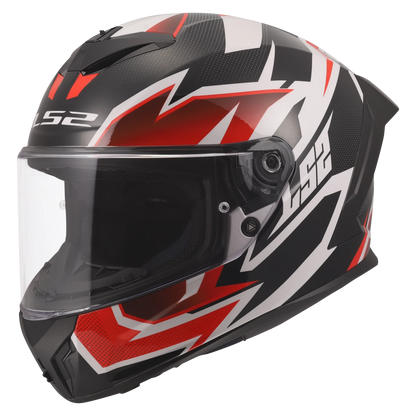 LS2 FF820 Rapid III XTREM zwart/rood/wit - KartKings