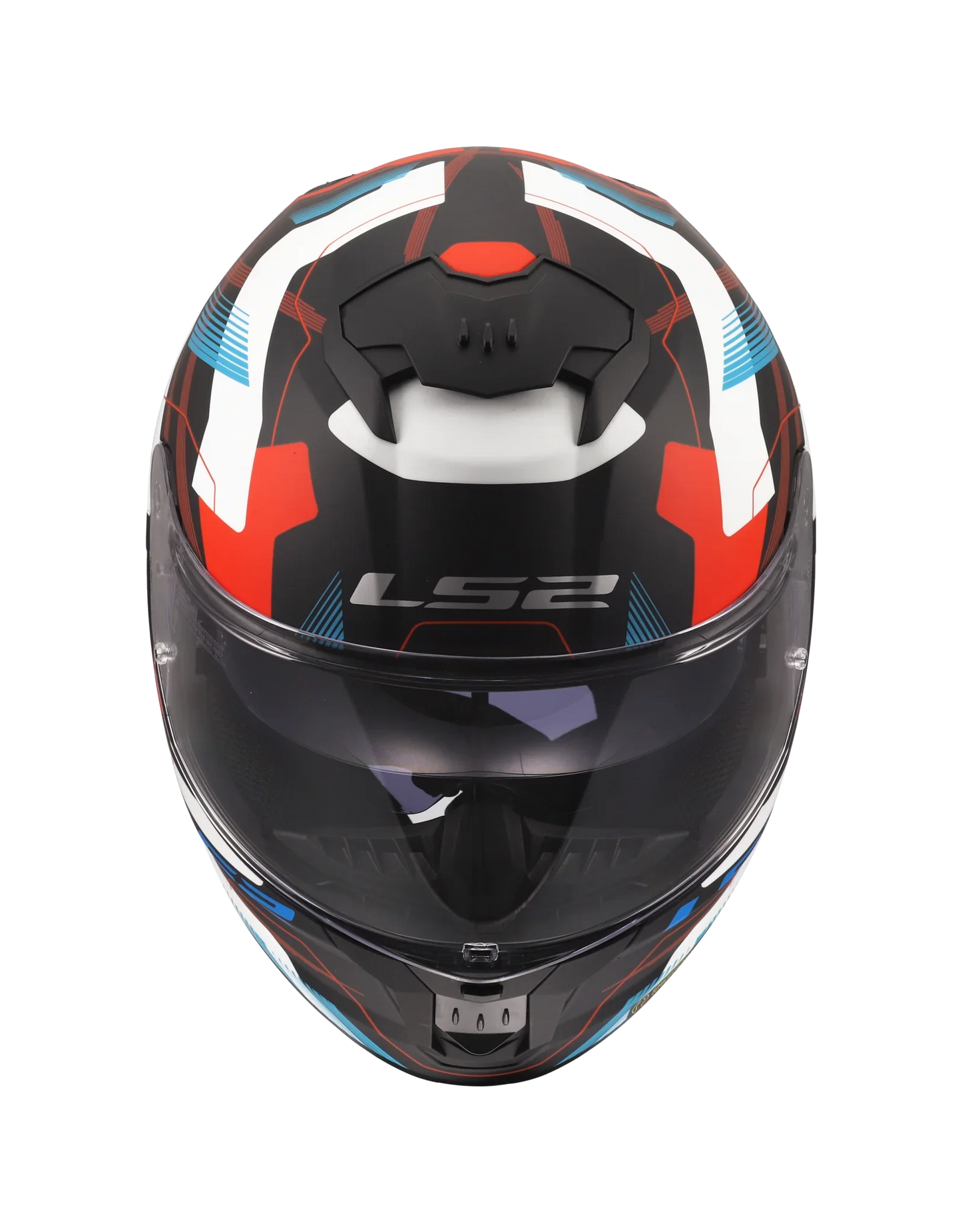 LS2 FF808 Stream II Mika wit/blauw/rood - KartKings