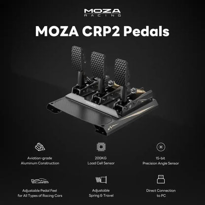 Moza Racing CRP2 Load Cell Pedals