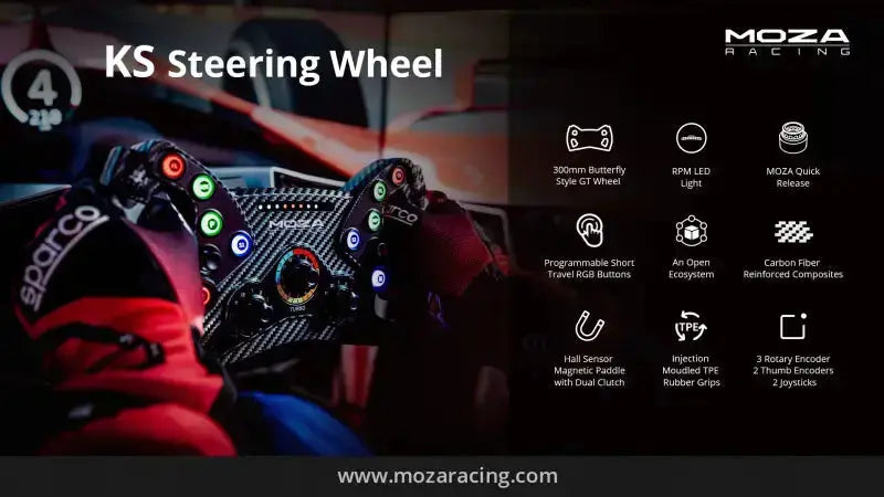Moza Racing KS Steering Wheel - KartKings