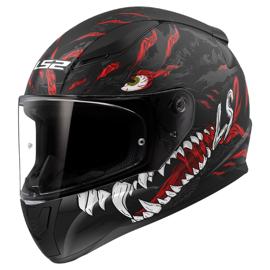 LS2 FF353 Rapid II Kaiju Matte Black/Red