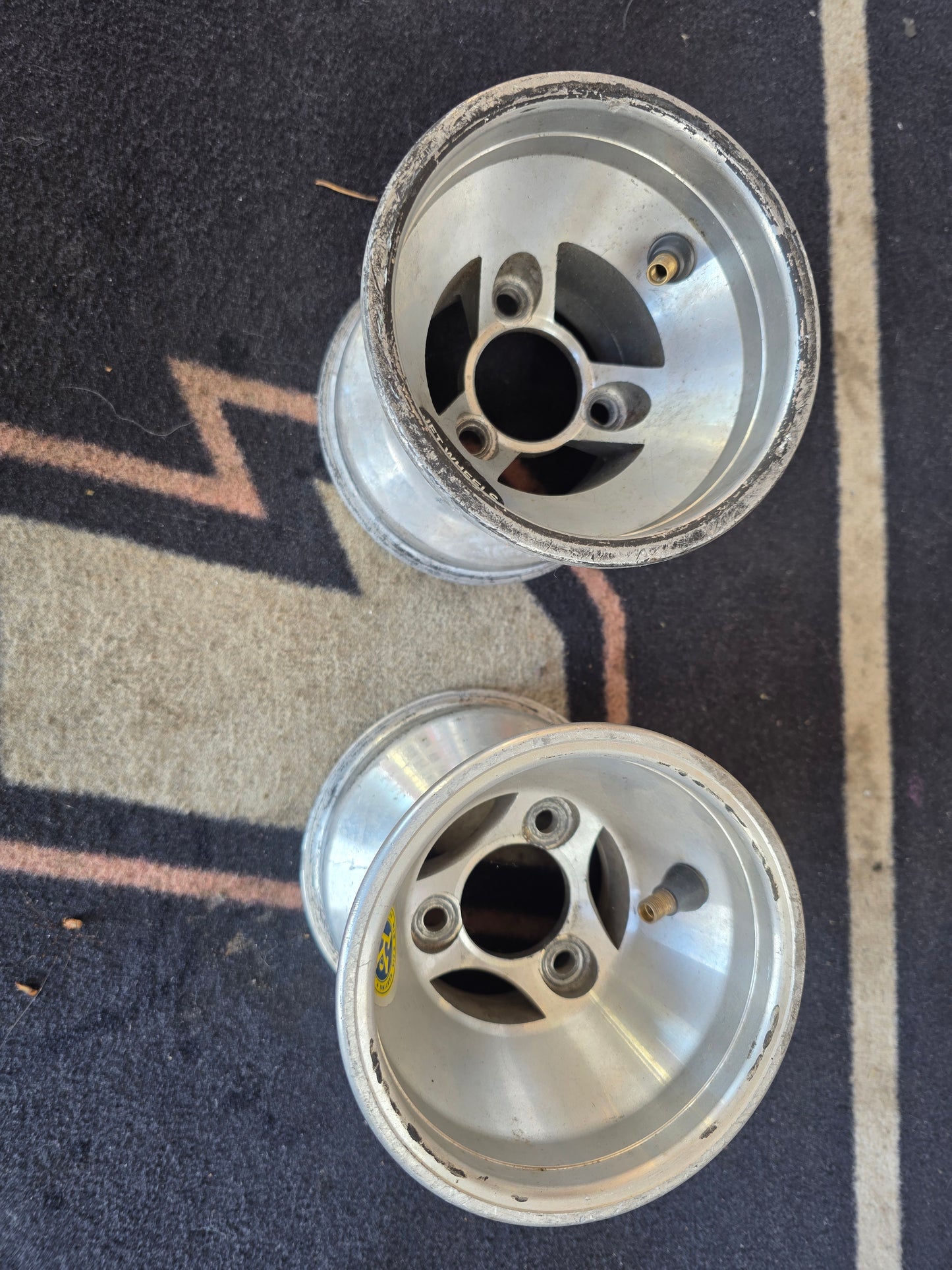 Gebruikt Aluminium voorvelgen set 130mm