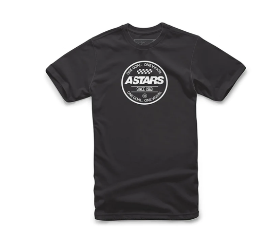 T-shirt Alpinestars Circle Track Noir/blanc