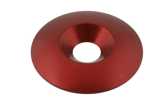 Aluminum countersunk ring M8 x 34 MM red