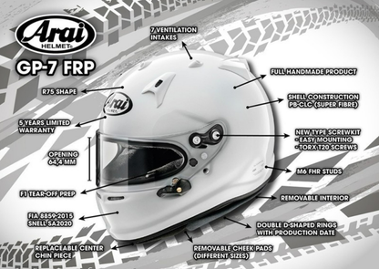 Casque Arai GP-7 (SA2020-FIA 8859-2015) 