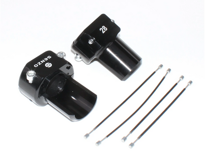 Senzo Rear bumper saver set 28MM black