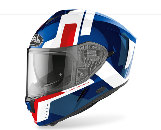 Airoh Spark Shogun Bleu brillant/Rouge