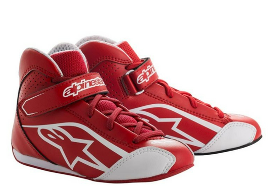 Alpinestars Tech-1 K S schoenen rood / wit