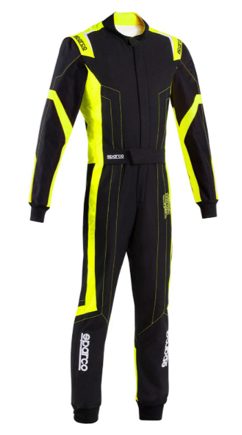 Combinaison Sparco Thunder Advanced noire/jaune fluo