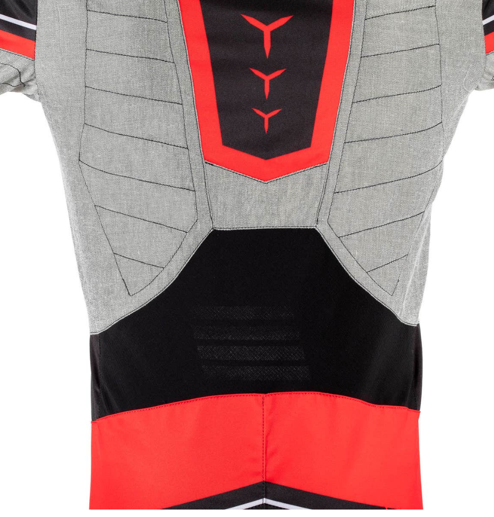 Sparco Superleggera kart overall FIA 8877-2022 zwart/rood
