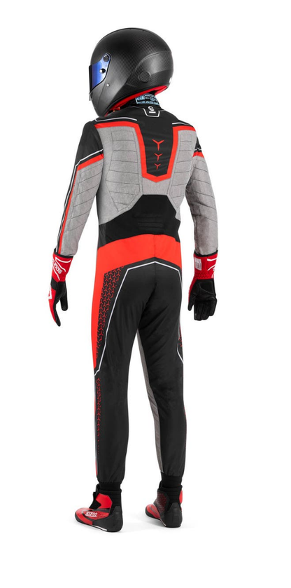 Sparco Superleggera kart overall FIA 8877-2022 zwart/rood
