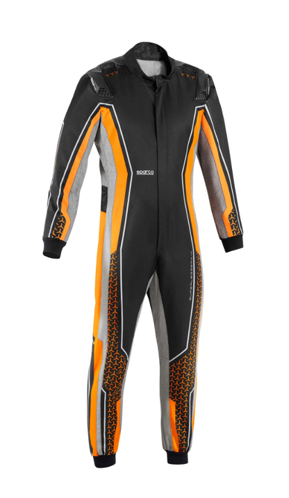 Sparco  Superleggera kart overall FIA 8877-2022 - Zwart / Fluor Oranje