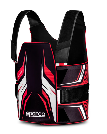 Sparco K-Track FIA 8870-2018 ribbeschermer zwart / rood