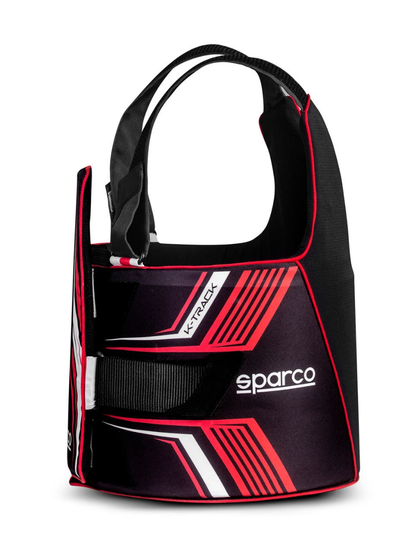 Sparco K-Track FIA 8870-2018 ribbeschermer zwart / rood