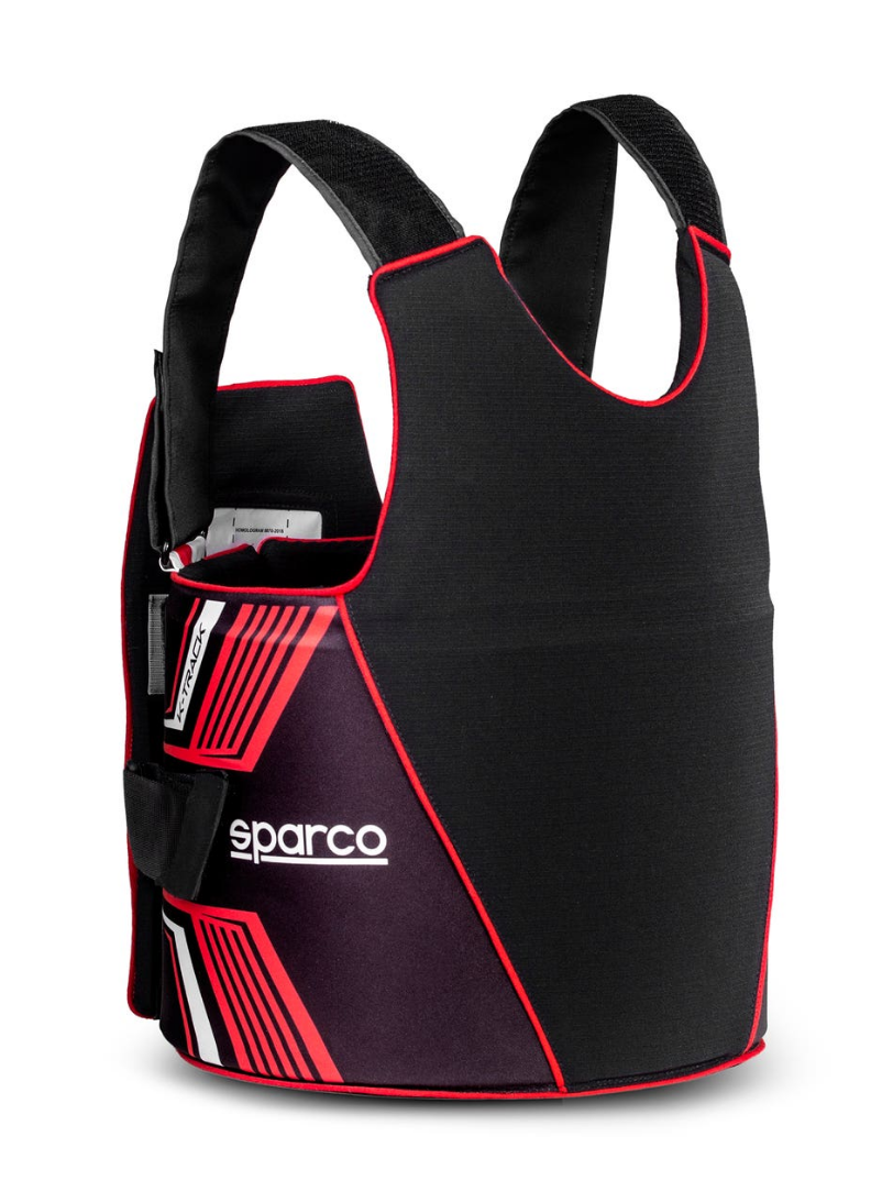 Sparco K-Track FIA 8870-2018 ribbeschermer zwart / rood