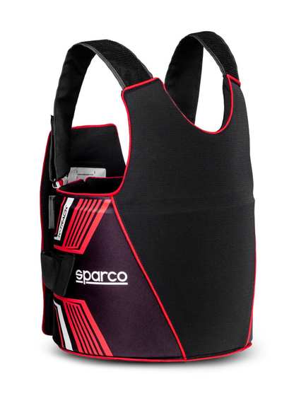 Sparco K-Track FIA 8870-2018 ribbeschermer zwart / rood