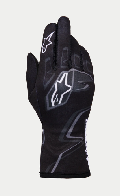 Gant de karting Alpinestars K-Race Graphic 1 gris noir blanc