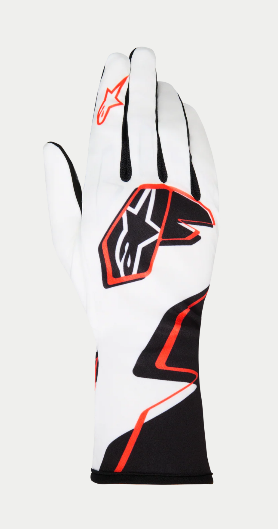 Gant de karting Alpinestars K-Race Graphic 1 blanc/noir/orange vif