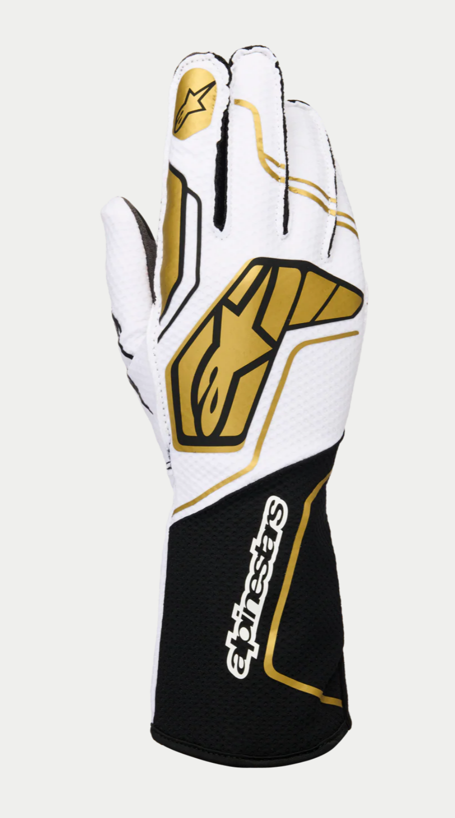 Alpinestars Tech 1-KX V4 zwart/goud/wit (FIA-karting)