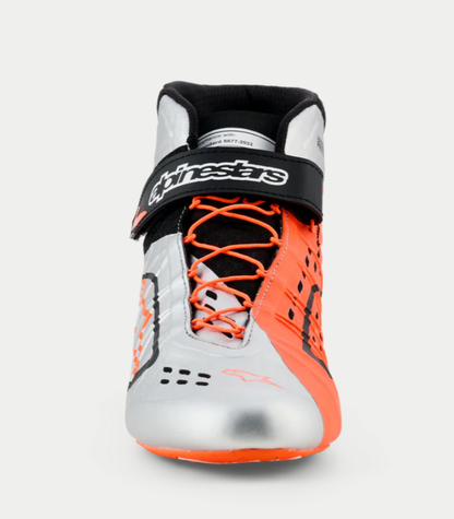 Alpinestars KX V3 FIA gekeurde kartschoenen oranje/zilver