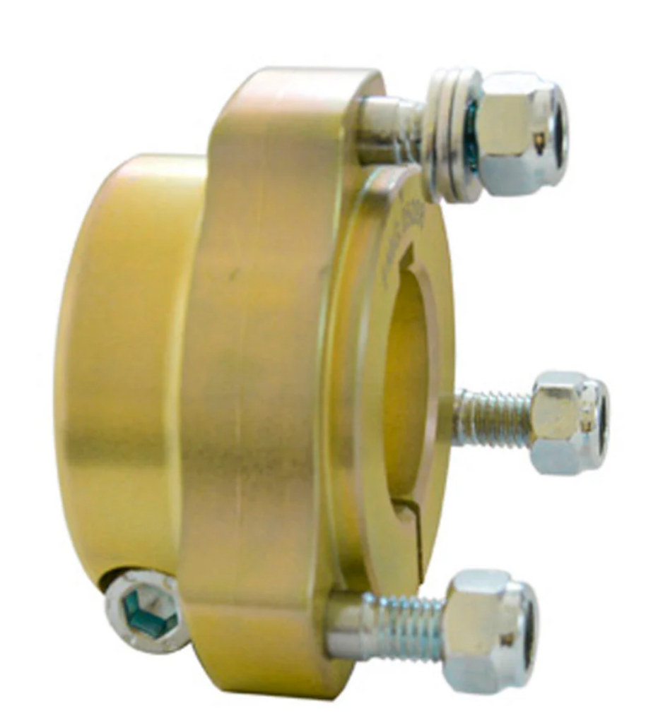 CRG aluminium achterwielnaaf 30x35 mm goud