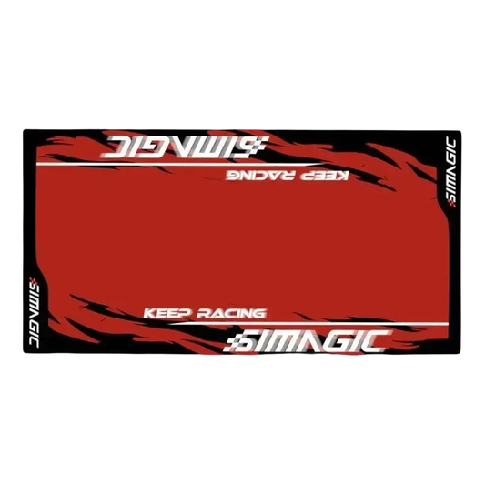 Simagic Floor Mat – Black / Red