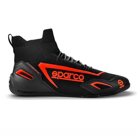 Chaussures de jeu Sparco Hyperdrive noir/rouge fluo