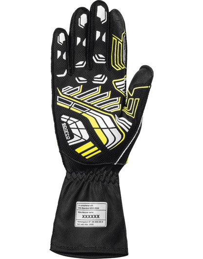Gants de karting Sparco K-Arrow+ (FIA 8877-2022) Noir / Jaune