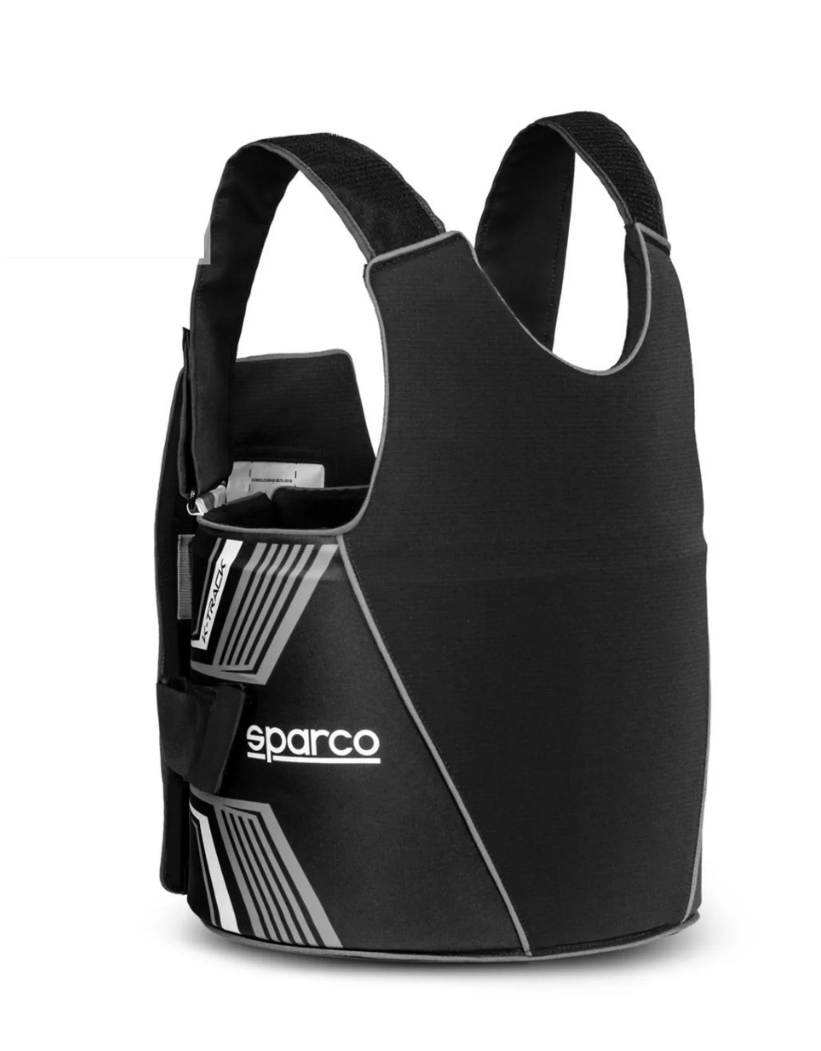 Sparco K-Track FIA 8870-2018 ribbeschermer zwart/wit - KartKings