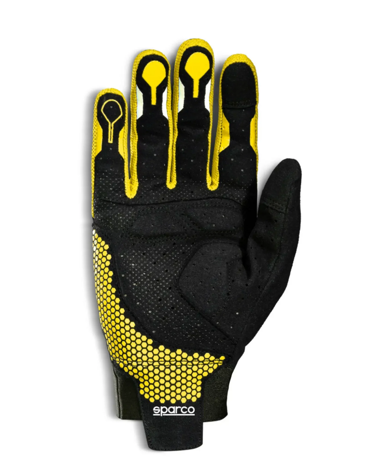 Sparco sim racing handschoenen hypergrip zwart fluor geel - KartKings