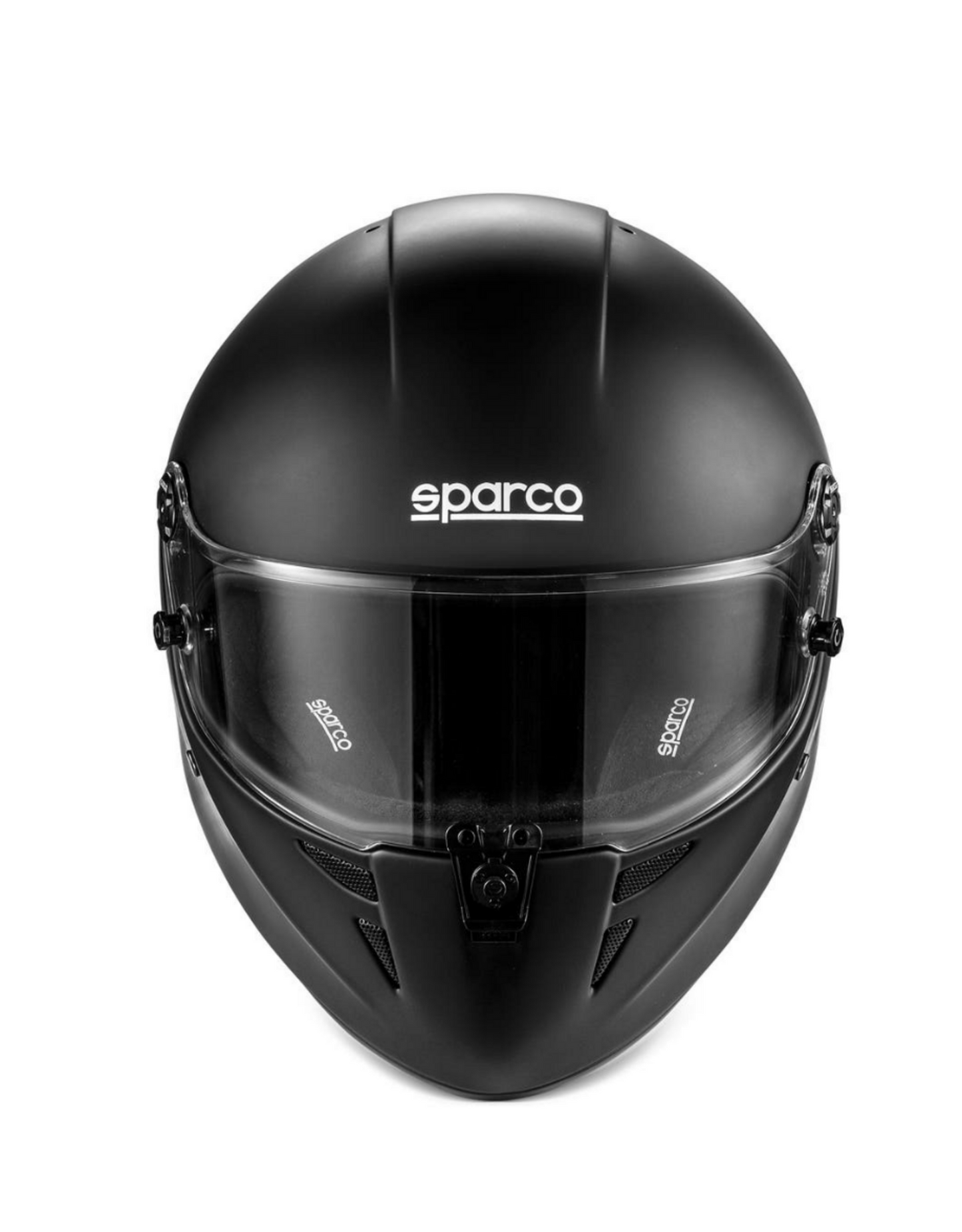 Sparco Stealth FIA 8878-2024 helm mat zwart hans clips