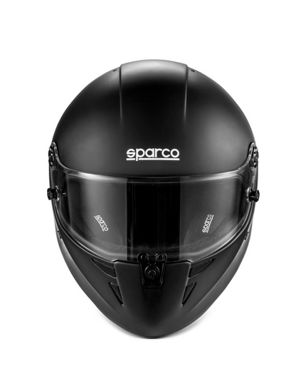 Sparco Stealth FIA 8878-2024 helm mat zwart hans clips