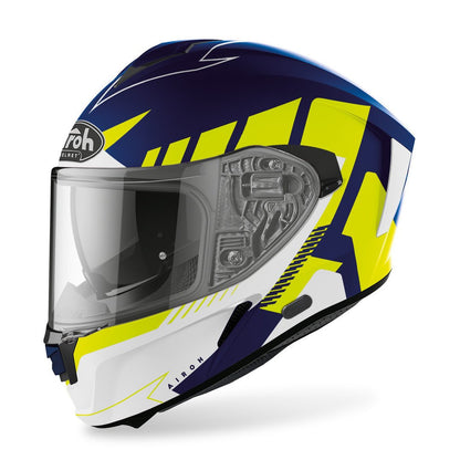 Airoh Spark Blue / Jaune Fluo Mat