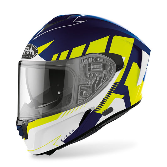 Airoh Spark Blue / Jaune Fluo Mat
