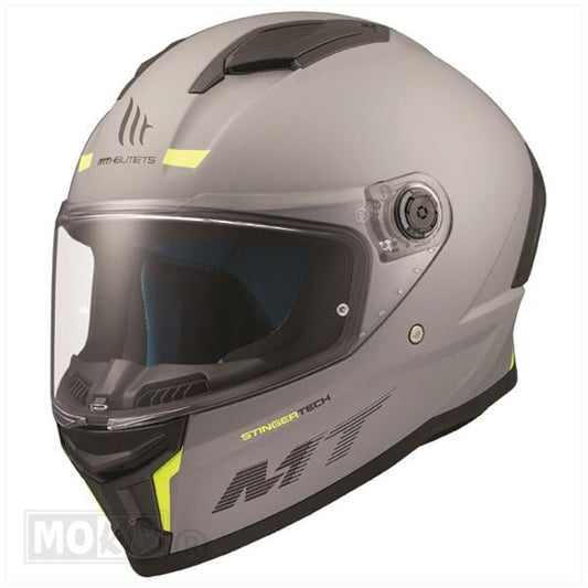 MT Helmets Stinger 2 matt gray / fluorescent yellow