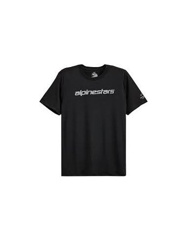 T-shirt Alpinestars Linear noir/blanc