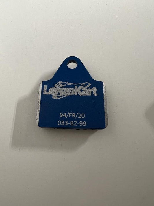 Plaquette de frein Lenzo/Luxor Mini kart bleu moyen